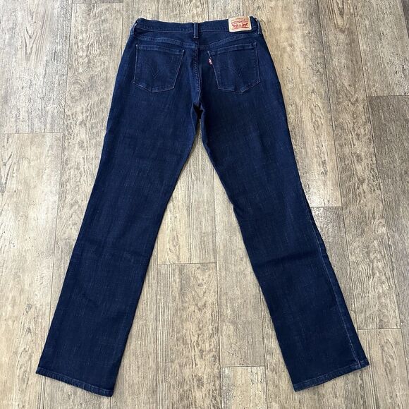 Levi's 505 STRAIGHT Leg Womens Size 27 Blue Mid Rise Jeans Denim Pants 28x30.5 - Picture 9 of 13